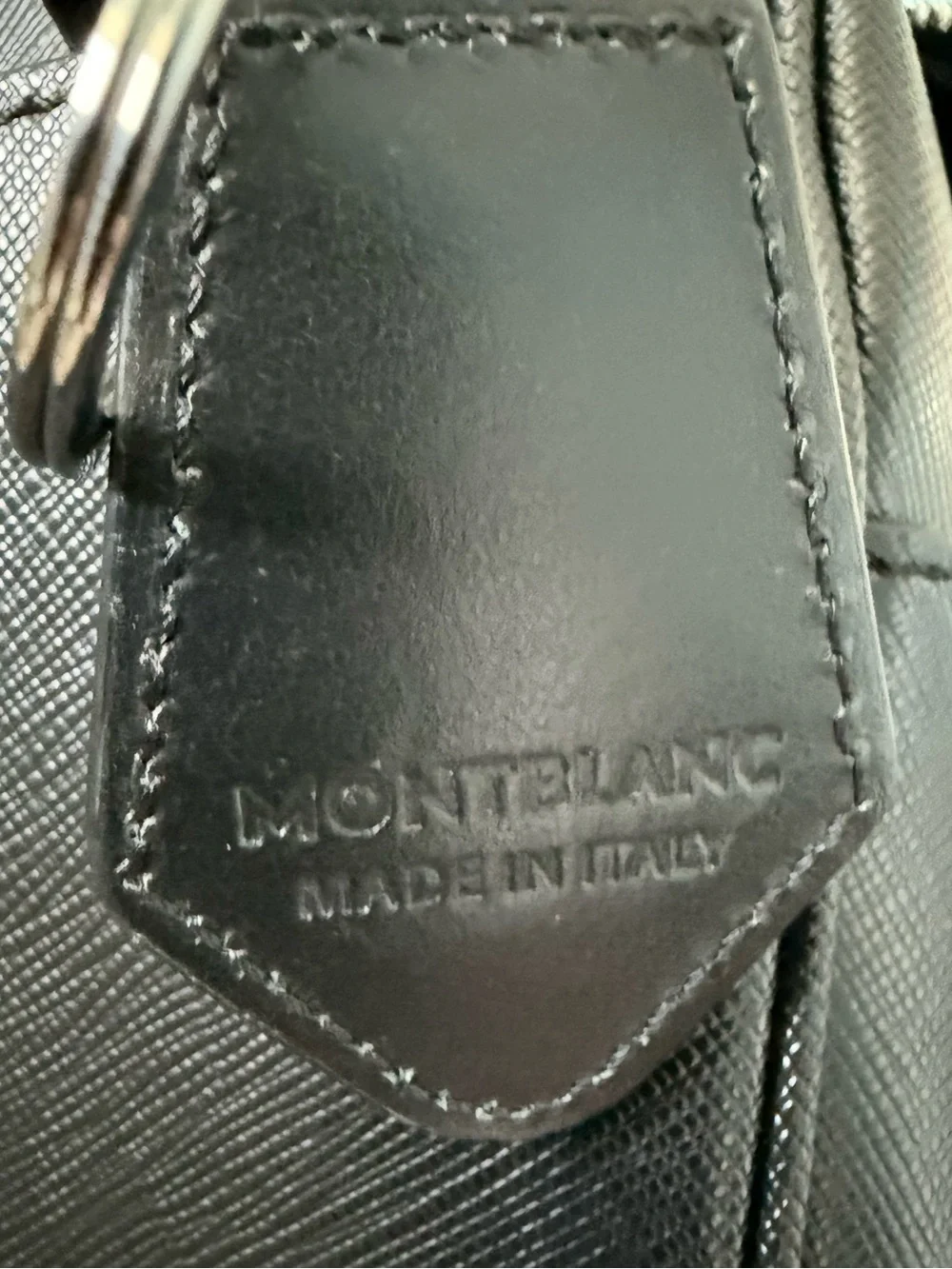 Montblanc Black Leather Briefcase for Men